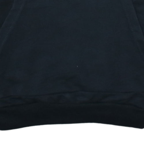 Adidas Womens Black XS Pullover Hoodie with Logo Trim