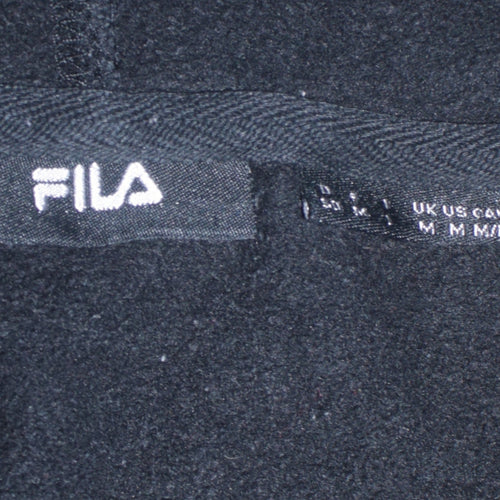 FILA Men's Black Pullover Logo Hoodie Size M