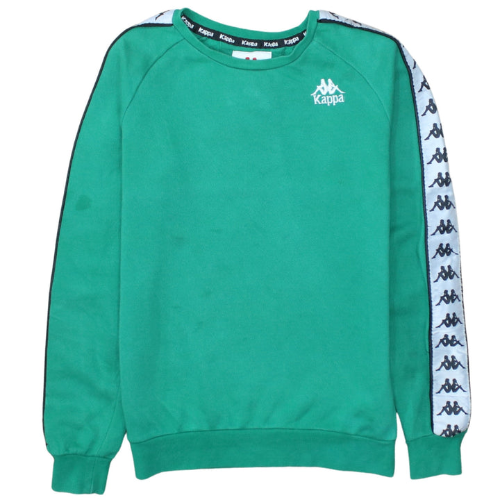 Kappa Men's Green XS Pullover Crew Neck Logo Sweatshirt