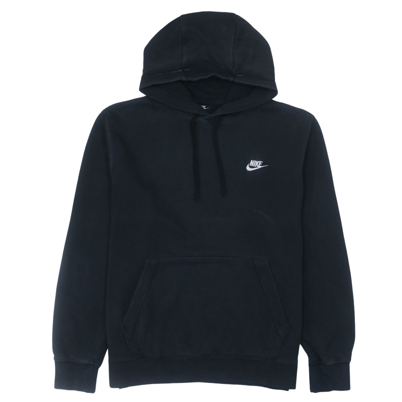 Nike Men's Black Pullover Hoodie L Logo Fleece Sweatshirt