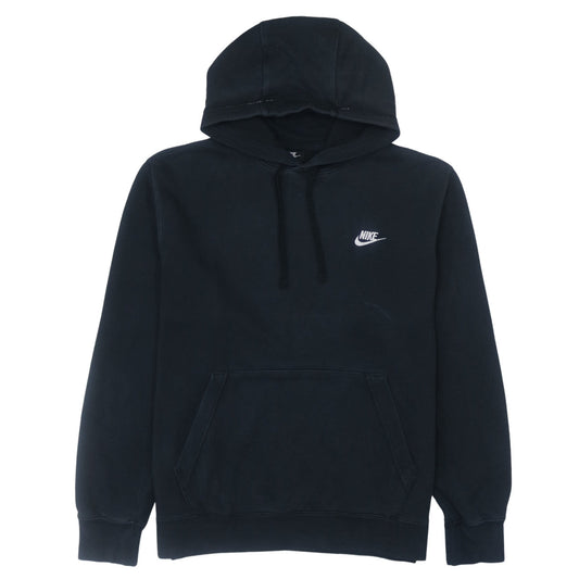 Nike Men's Black Pullover Hoodie L Logo Fleece Sweatshirt