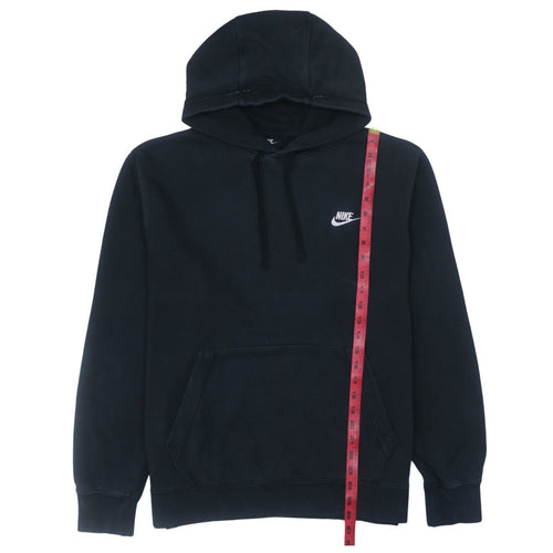 Nike Men's Black Pullover Hoodie L Logo Fleece Sweatshirt