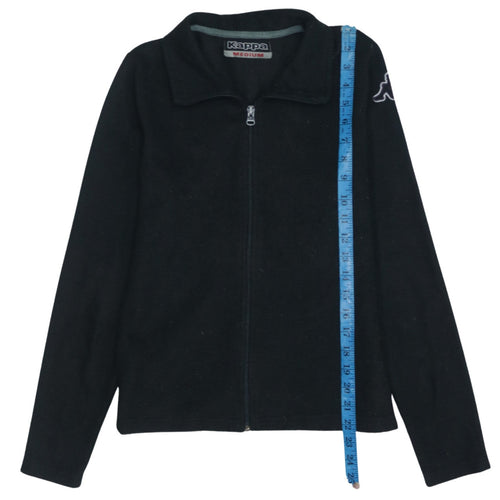 Kappa Men's Black Fleece Full Zip Jacket Size M