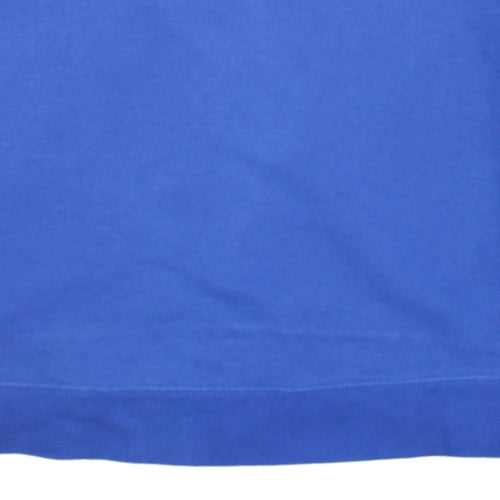 Nike Womens Blue Logo Pullover Sweatshirt Size L Cotton Blend
