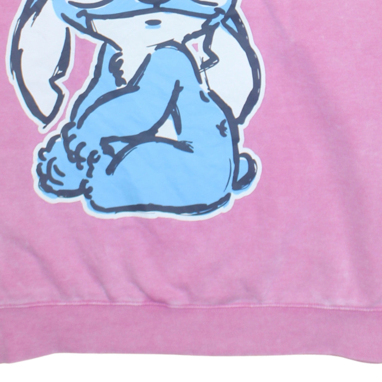 Disney Stitch Pink Pullover Sweatshirt Women L Primark