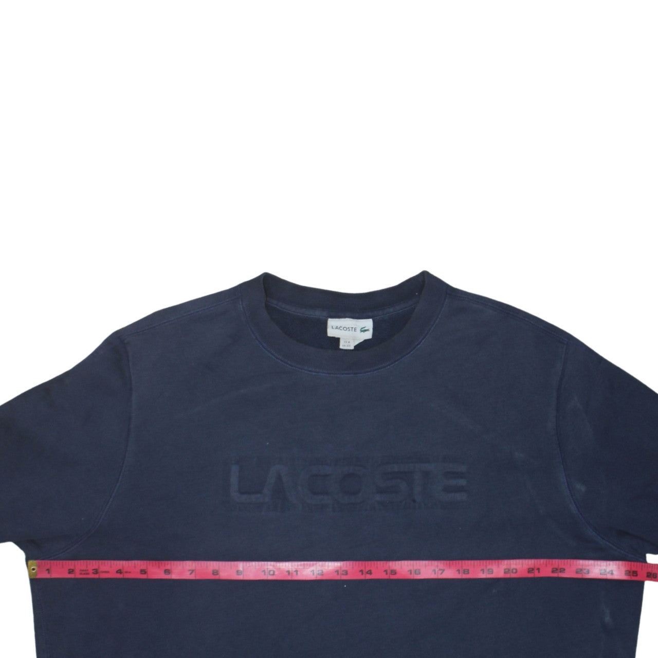 Lacoste Men's Blue 3XL Crew Neck Pullover Cotton Sweatshirt