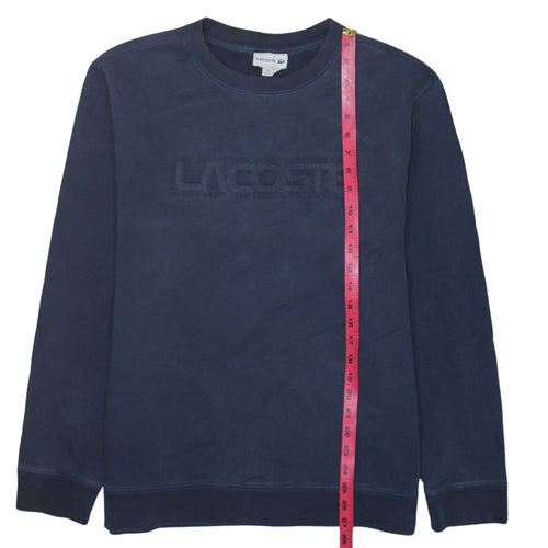 Lacoste Men's Blue 3XL Crew Neck Pullover Cotton Sweatshirt