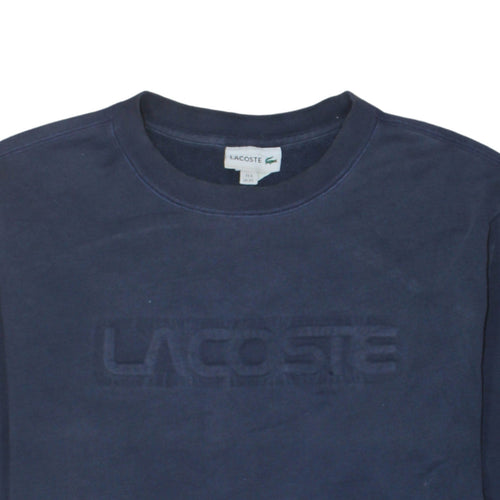 Lacoste Men's Blue 3XL Crew Neck Pullover Cotton Sweatshirt