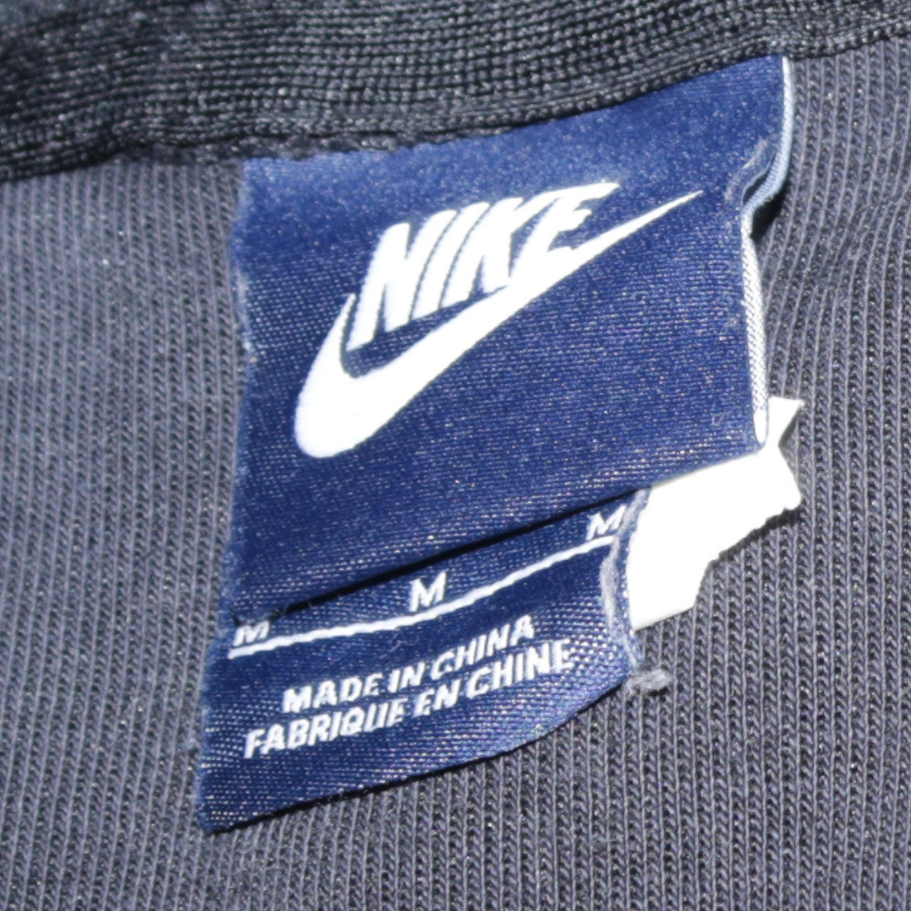 Nike Men's Black Full Zip Hoodie Fleece Medium Sports Jacket