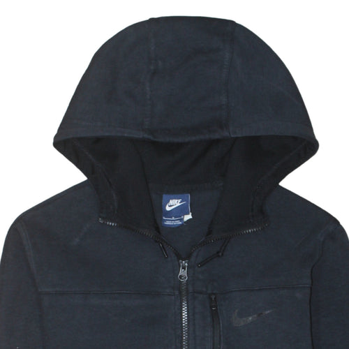 Nike Men's Black Full Zip Hoodie Fleece Medium Sports Jacket