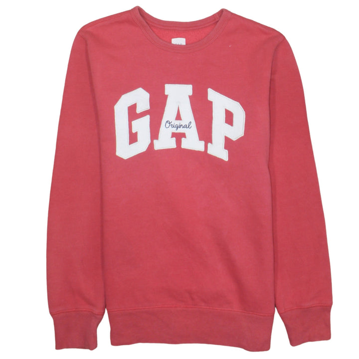 GAP Womens Pink Logo Crew Neck Pullover Sweatshirt M