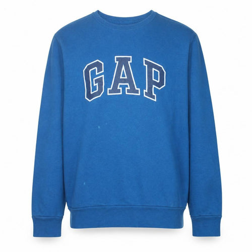 Gap Men's Blue Logo Pullover Sweatshirt Size M Long Sleeve
