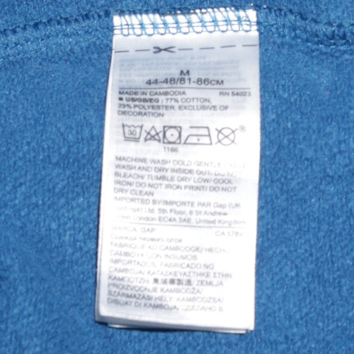 GAP Men's Blue Logo Pullover Sweatshirt Size M Long Sleeve
