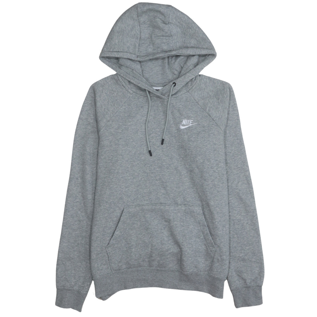 Nike Women Grey Small Pullover Hoodie Sweatshirt Cotton Blend
