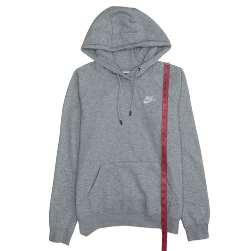 Nike Women Grey Small Pullover Hoodie Sweatshirt Cotton Blend