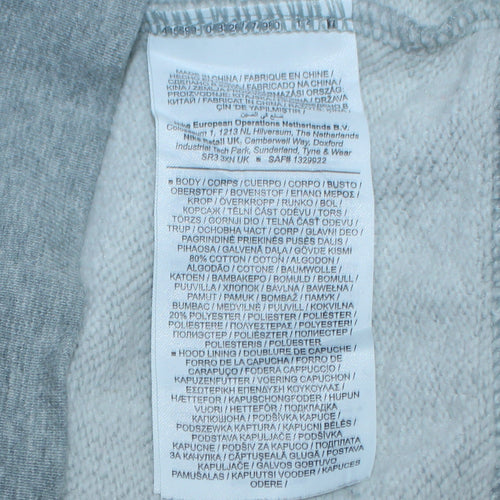 Nike Women Grey Small Pullover Hoodie Sweatshirt Cotton Blend