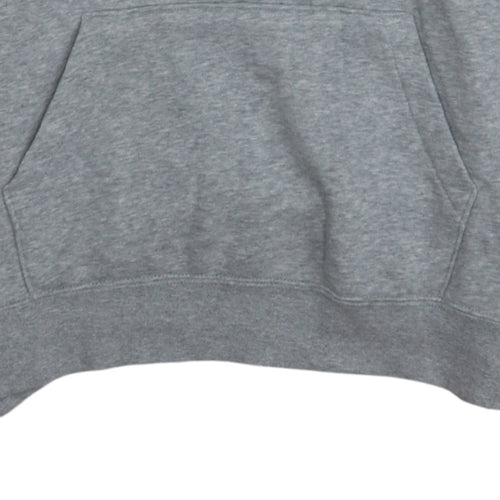 Nike Women Grey Small Pullover Hoodie Sweatshirt Cotton Blend