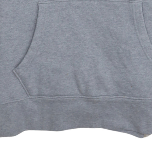Levi's Women Grey Pullover Hoodie XS Logo Print Casual Sweatshirt