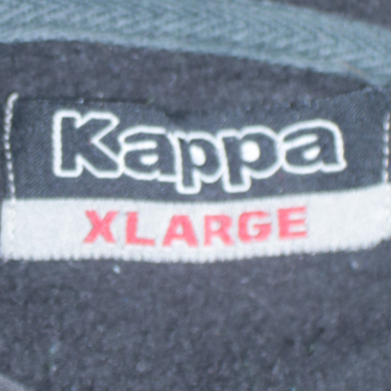 Kappa Men's Black Full Zip Hoodie XL Logo Fleece Sweatshirt