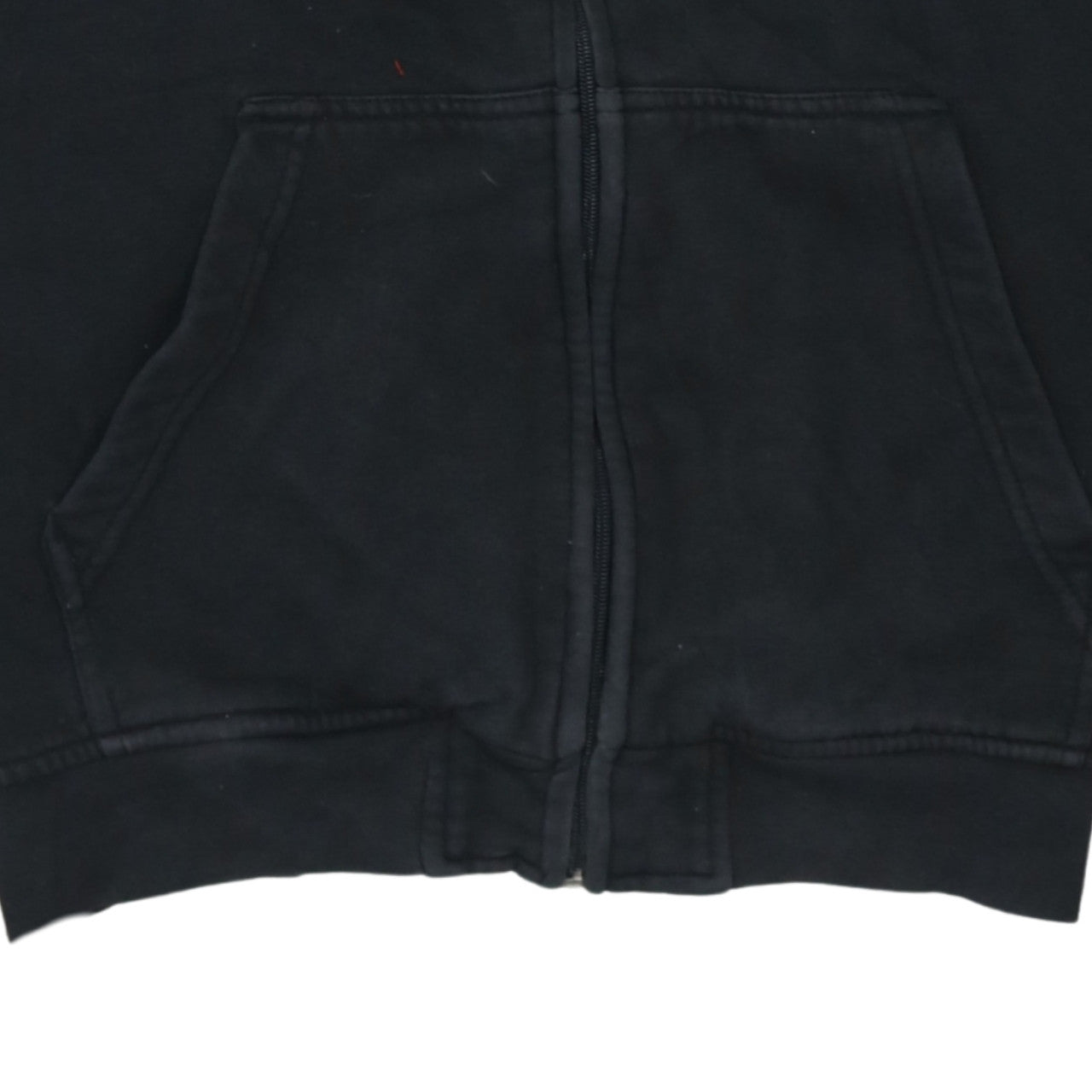 Kappa Men's Black Full Zip Hoodie XL Logo Fleece Sweatshirt