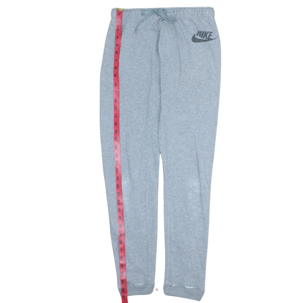 Nike Women's Grey M Tapered Sweatpants with Drawstring Logo