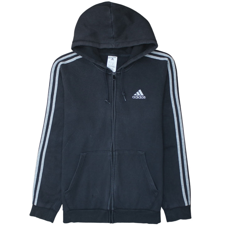 Adidas Men's Black Full Zip Hoodie Size M Sportswear Fleece