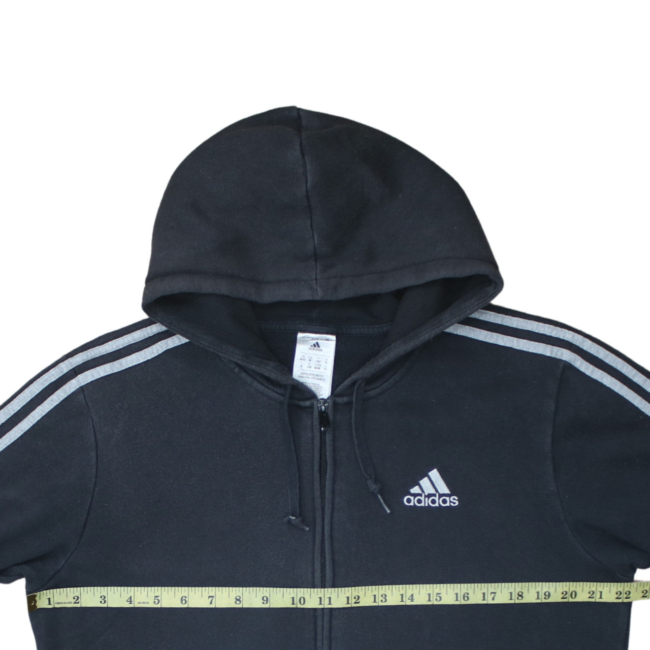 Adidas Men's Black Full Zip Hoodie Size M Sportswear Fleece