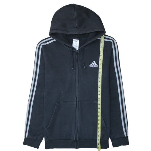 Adidas Men's Black Full Zip Hoodie Size M Sportswear Fleece
