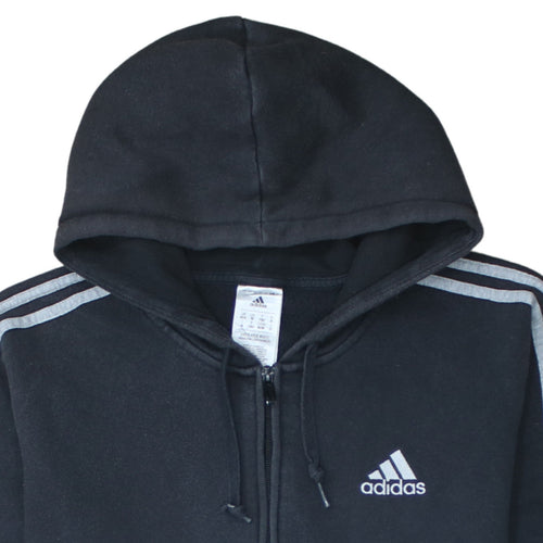 Adidas Men's Black Full Zip Hoodie Size M Sportswear Fleece