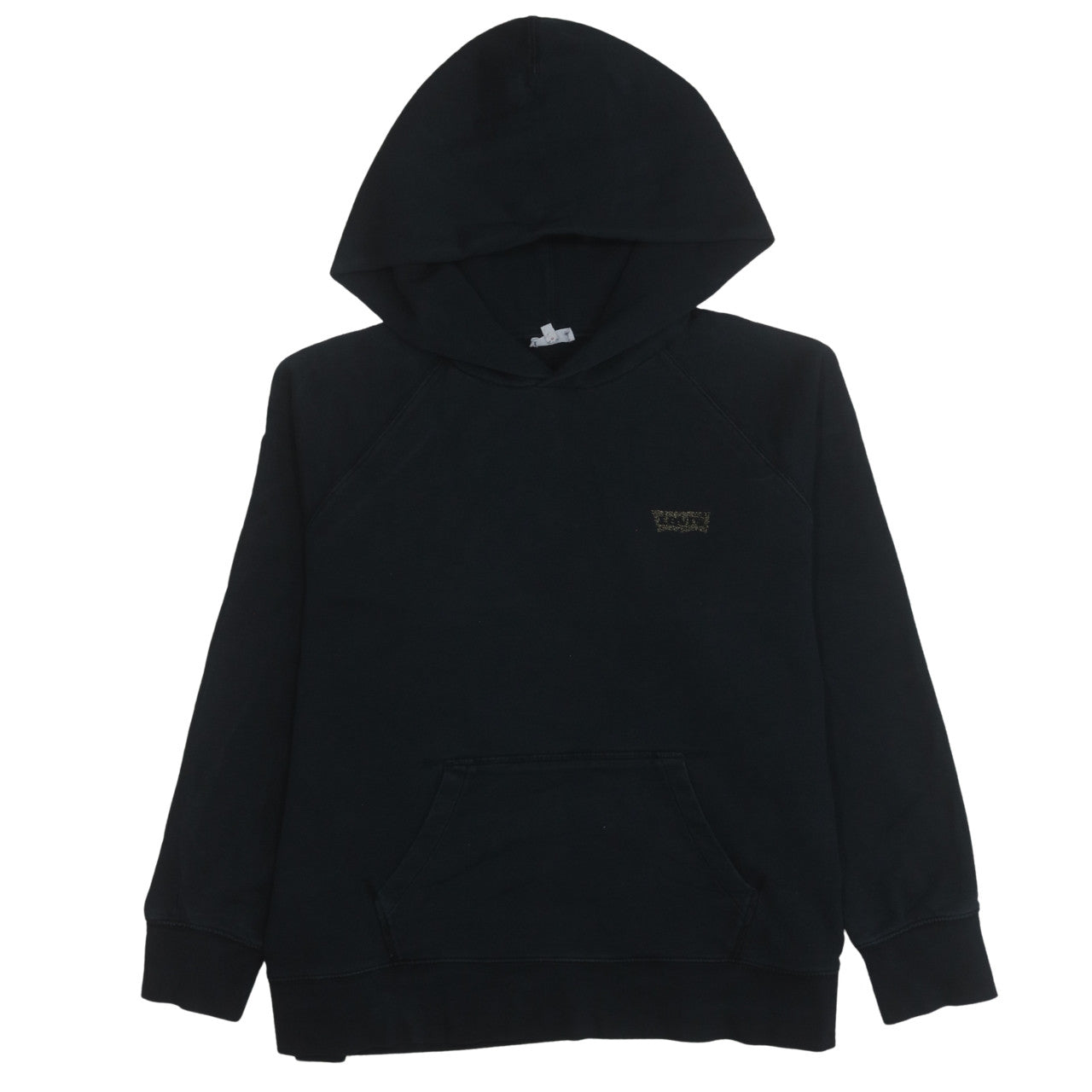 Levi's Womens Black XL Pullover Hoodie with Logo Detail