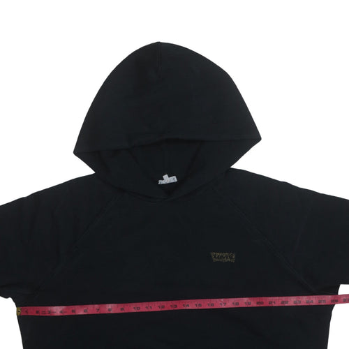 Levi's Womens Black XL Pullover Hoodie with Logo Detail