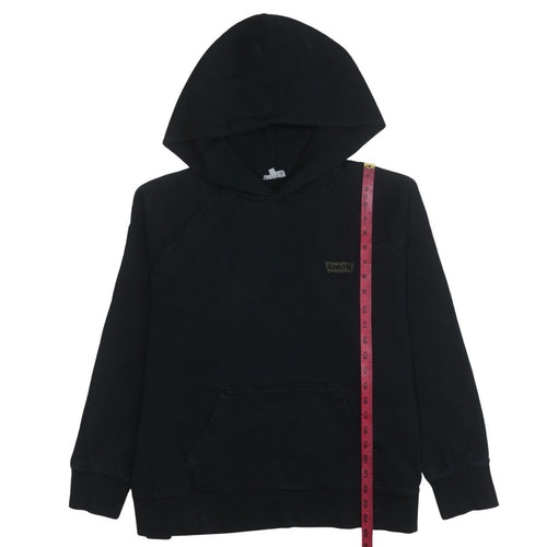 Levi's Womens Black XL Pullover Hoodie with Logo Detail