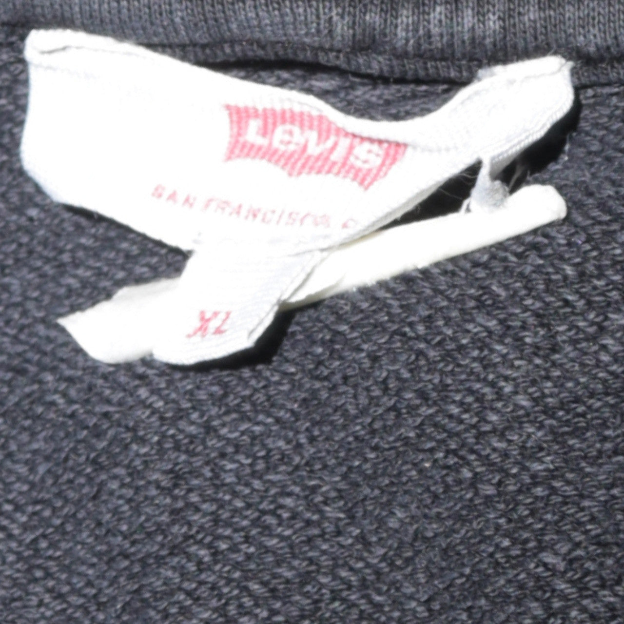 Levi's Womens Black XL Pullover Hoodie with Logo Detail