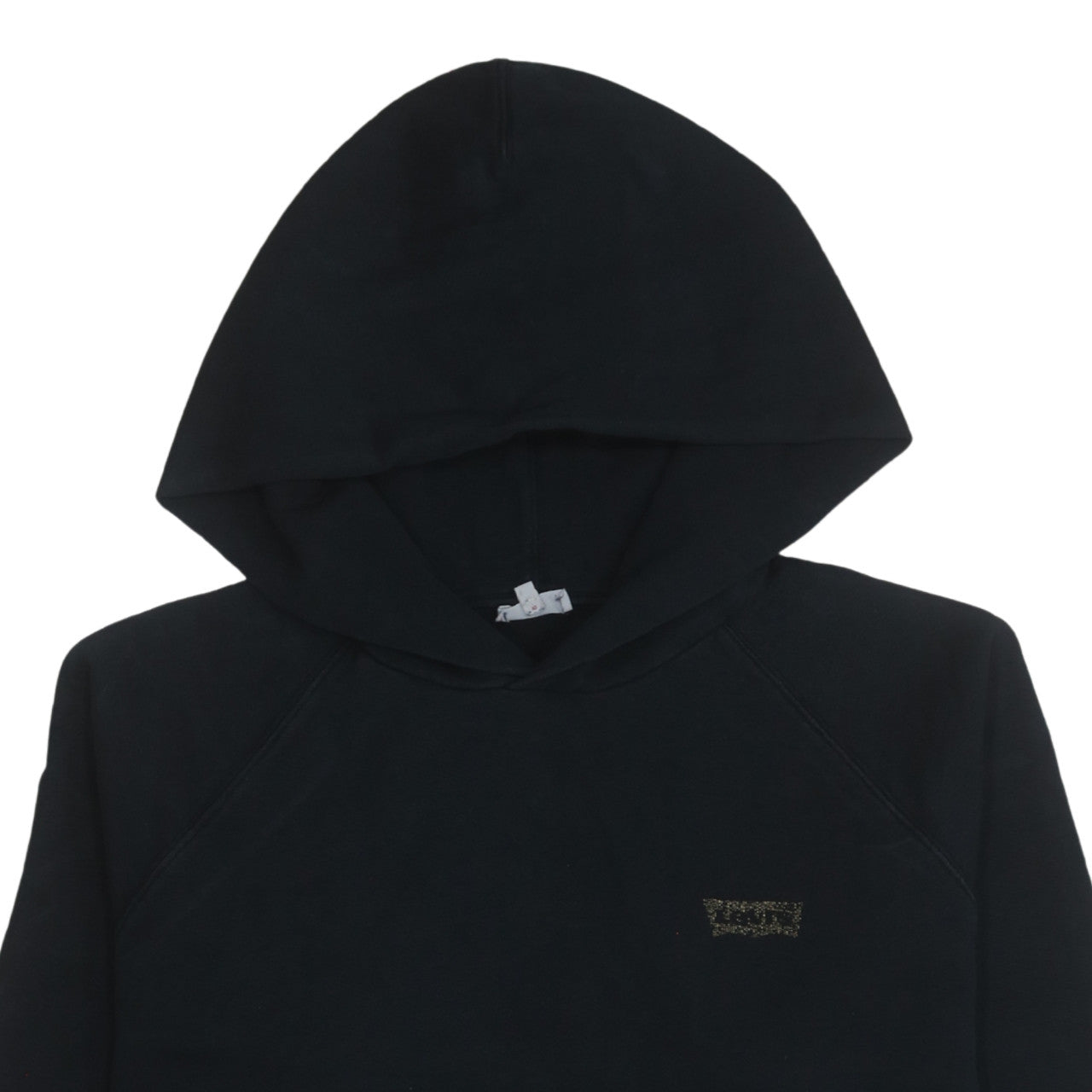 Levi's Womens Black XL Pullover Hoodie with Logo Detail