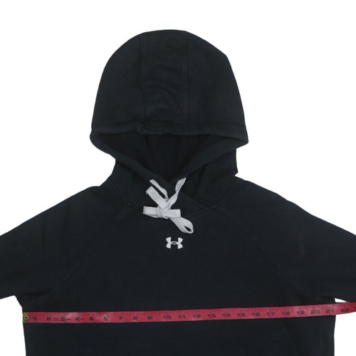 Under Armour Women's Black Pullover Hoodie Size M Cotton Blend