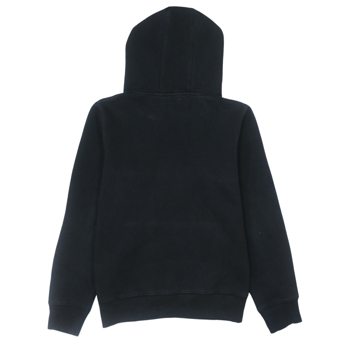Adidas Boys Black Pullover Hoodie Size 164 Fleece Logo Sweatshirt