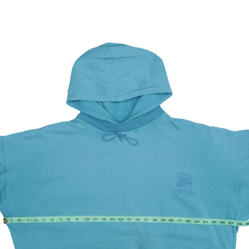 Nike Womens Blue Pullover Hoodie XXL Cotton USA Logo Sweatshirt