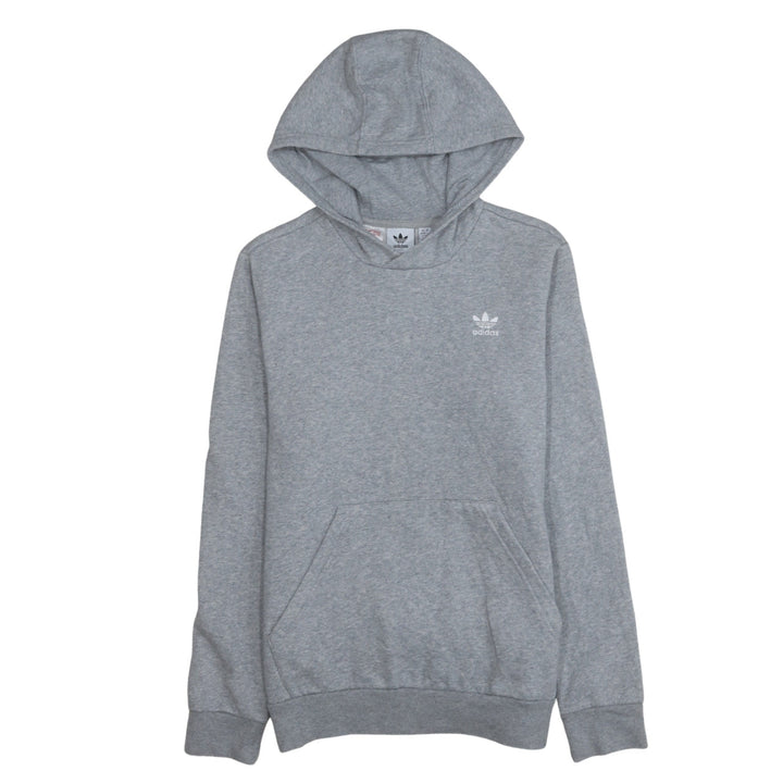 Adidas Boys Grey Pullover Hoodie 13-14 Years Regular Fit Fleece Sweatshirt