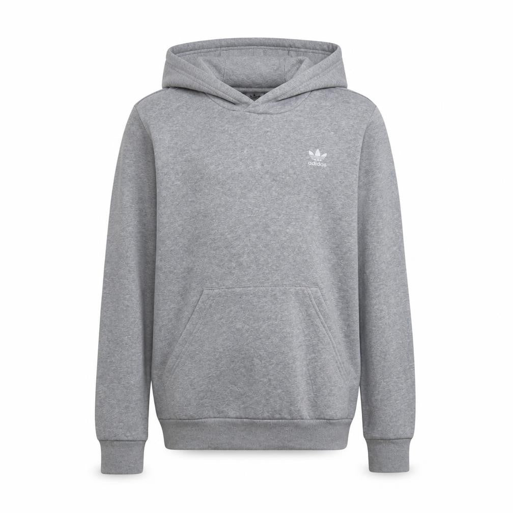 Adidas Boys Grey Pullover Hoodie 13-14 Years Regular Fit Fleece Sweatshirt