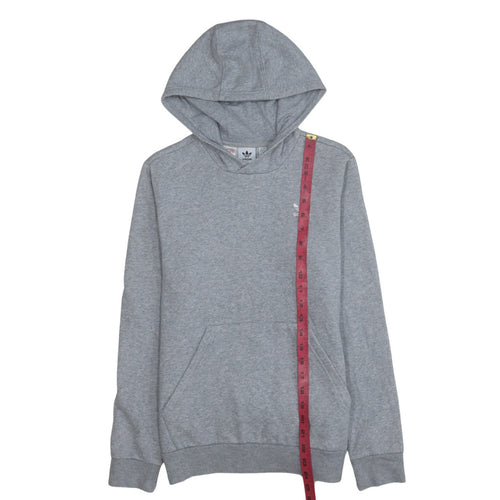 Adidas Boys Grey Pullover Hoodie 13-14 Years Regular Fit Fleece Sweatshirt