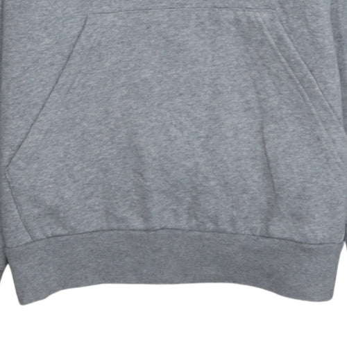 Adidas Boys Grey Pullover Hoodie 13-14 Years Regular Fit Fleece Sweatshirt