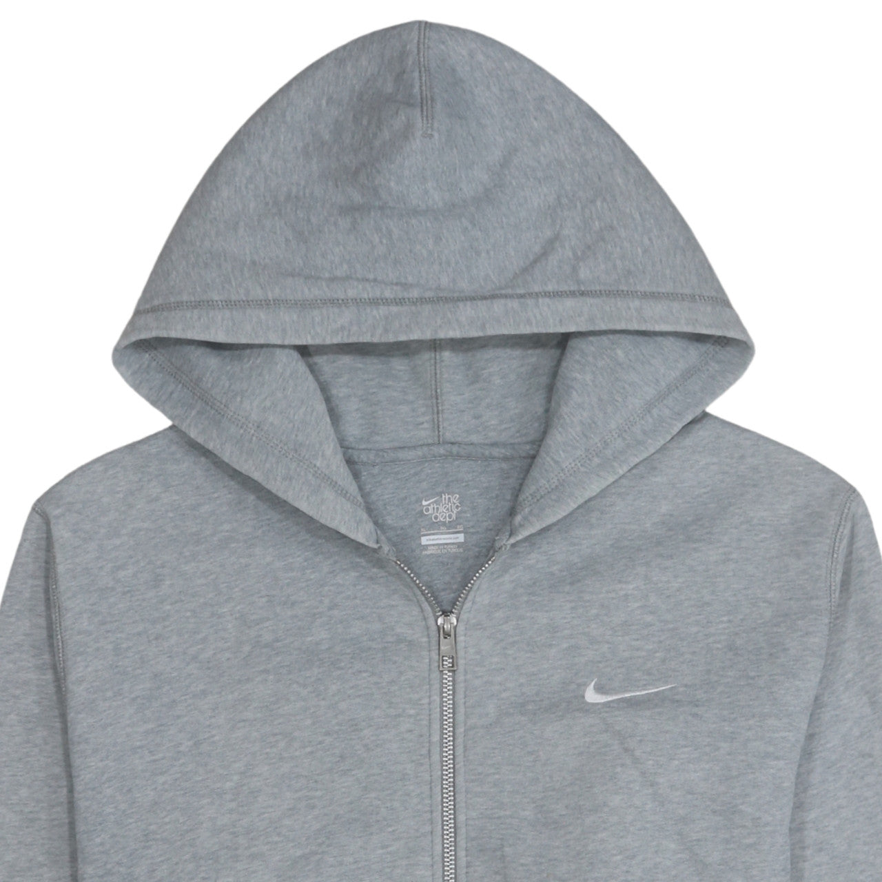 Nike Men's Grey XL Full Zip Hoodie Sweatshirt Sportswear