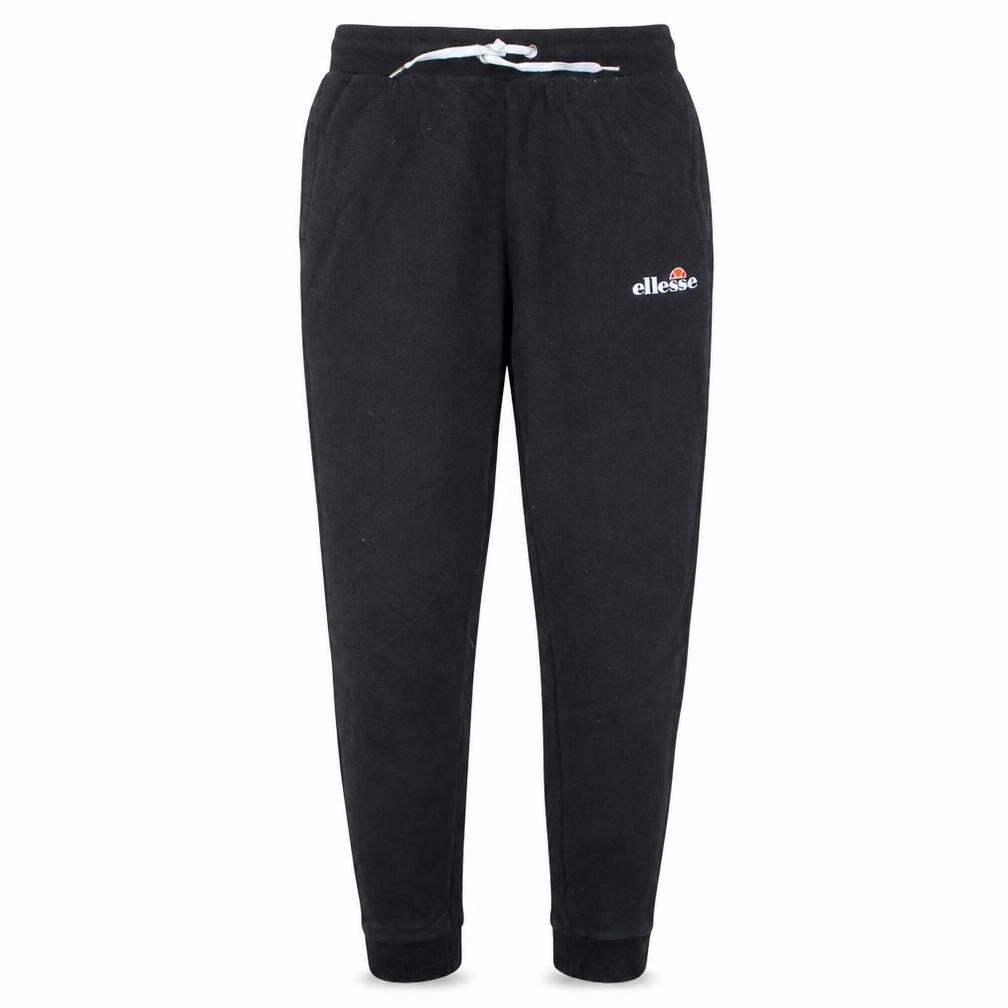 Front view of Ellesse Men's Black L Jogger Sweatpants Cotton Blend Casual