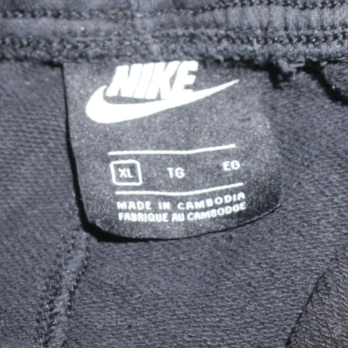 Nike Men's Black XL Jogger Sweatpants Cuffed Fleece Trousers