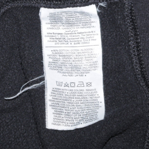 Nike Mens Black Crew Neck Pullover Sweatshirt L Regular Fit