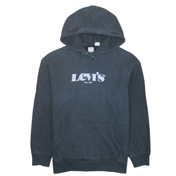 Levi's Men's Black Relaxed Pullover Hoodie M Classic Logo