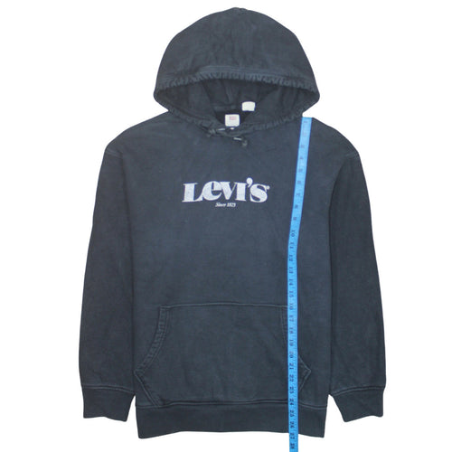 Levi's Men's Black Relaxed Pullover Hoodie M Classic Logo