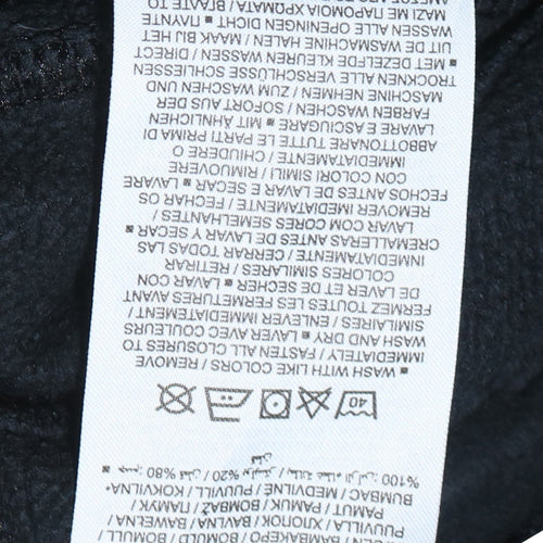 Nike Men's Black XS Full Zip Fleece Hoodie Sweatshirt