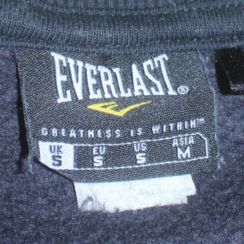 Everlast Men's Black Small Crew Neck Fleece Sweatshirt