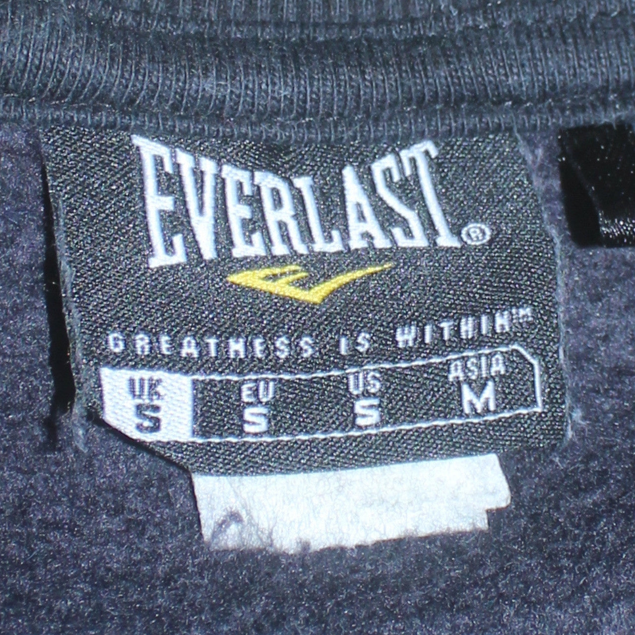 Everlast Men's Black Small Crew Neck Fleece Sweatshirt